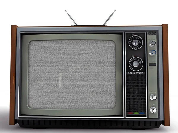 Stary telewizor w stylu retro — Zdjęcie stockowe