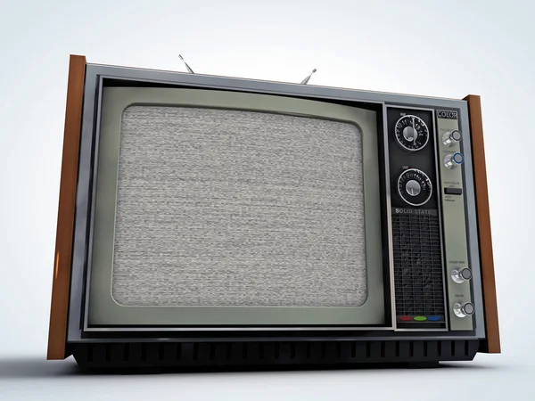 Stará televize retro styl — Stock fotografie