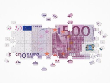 Euro puzzle clipart