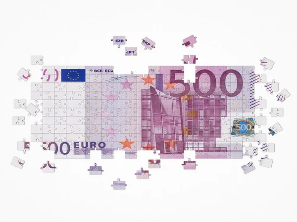 Euro puzzel — Stockfoto