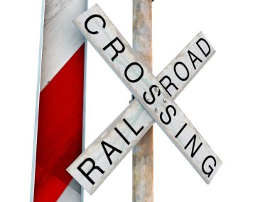 Railroad crossing clipart