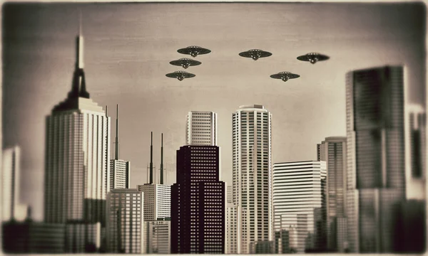 UFO in formaties — Stockfoto