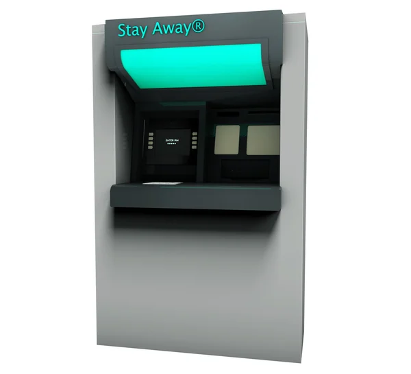 ATM stroj s registrovaným logem — Stock fotografie