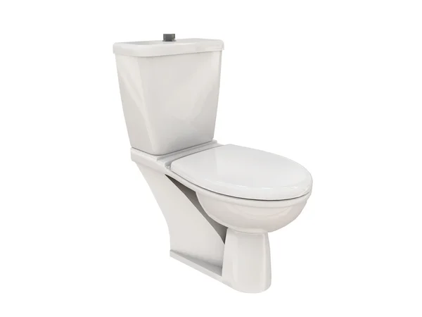 Keramik-WC isoliert auf weißem Hintergrund — Stockfoto