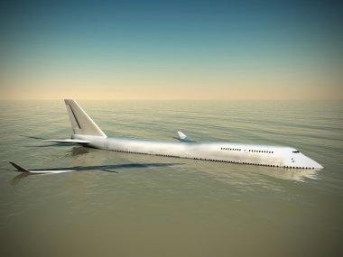Boeing crash clipart