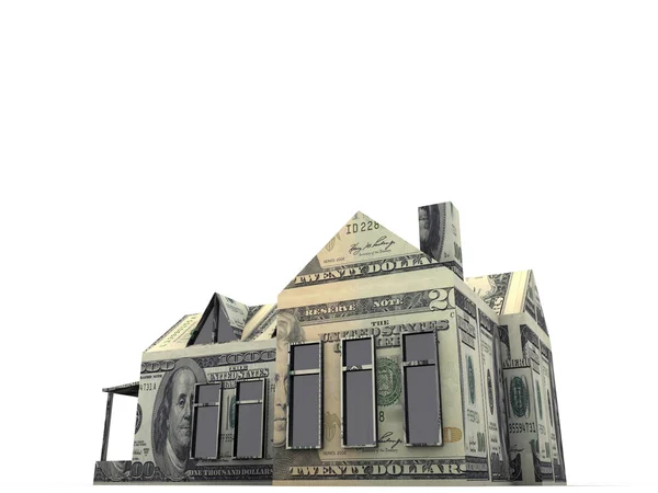 Dollar house — Stock Photo, Image