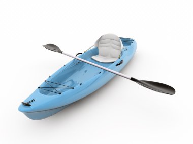 Kayak isolated on white background clipart