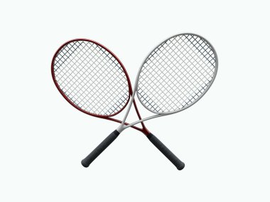 Tennis rackets clipart