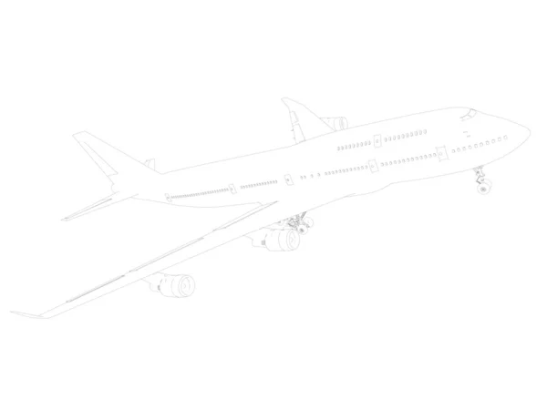 Boeing sketch — Stock Photo, Image