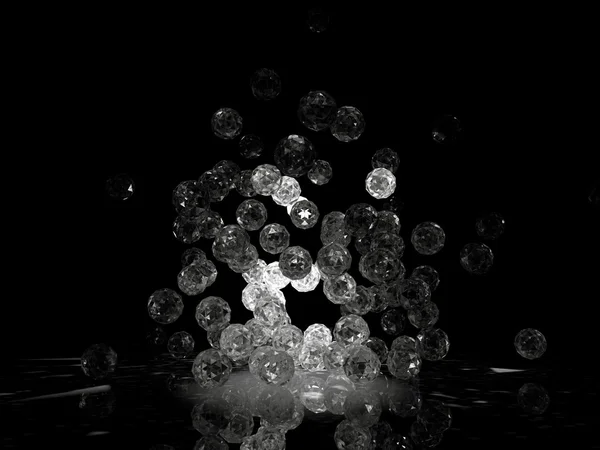 Jewels falling down — Stock Photo, Image