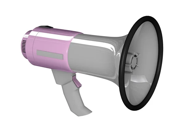 Megafon różowy — Zdjęcie stockowe