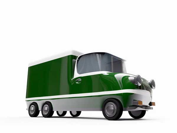 Зеленый грузовик — стоковое фото