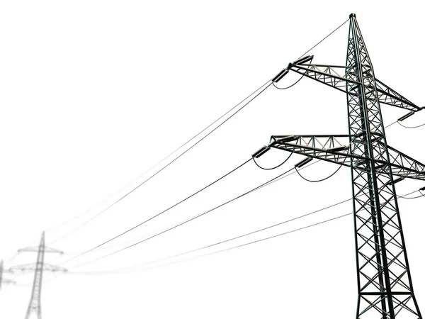 Pylon isolated on white background — Stock Photo, Image