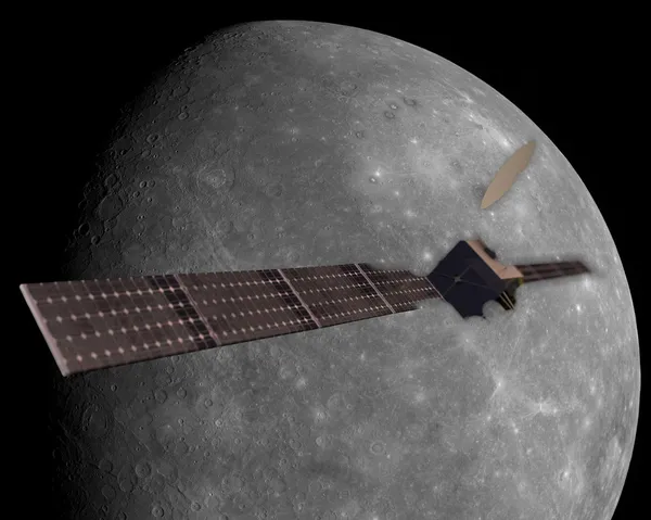 Satellite che esplora il mercurio — Foto Stock
