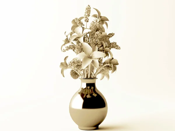 Plant in sepia tinten — Stockfoto