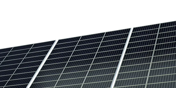 Solární panel izolované na bílém pozadí — Stock fotografie