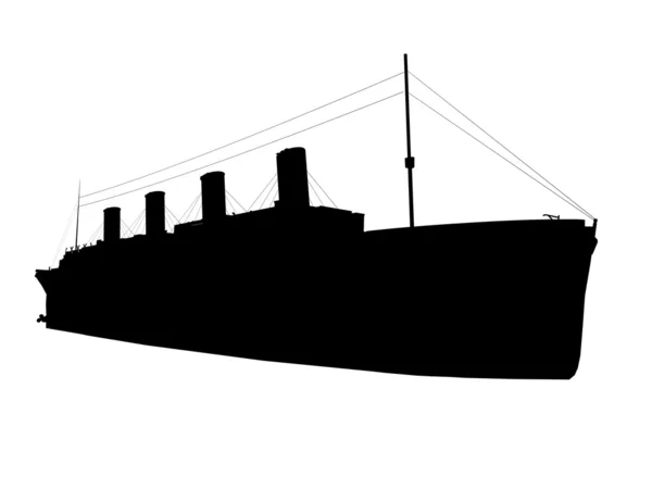 Silhouette titanica — Foto Stock