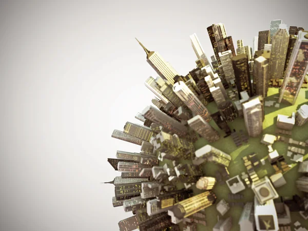 3D глобус міста — стокове фото