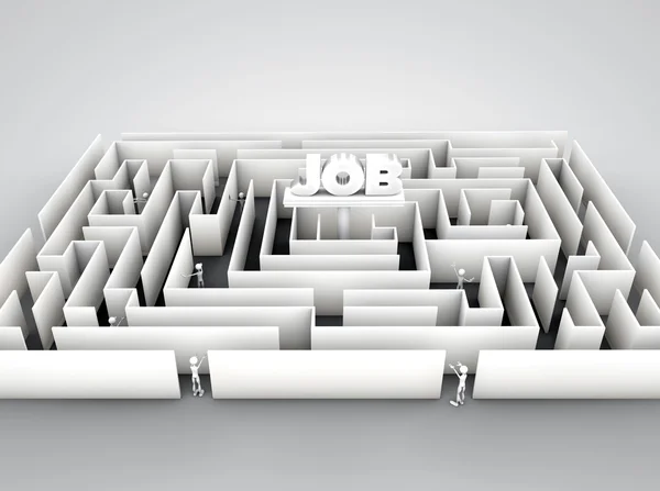 Job labyrinth — Stock Photo, Image