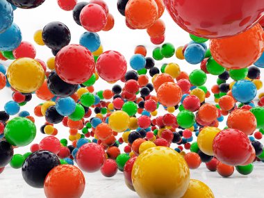 Colored balls clipart