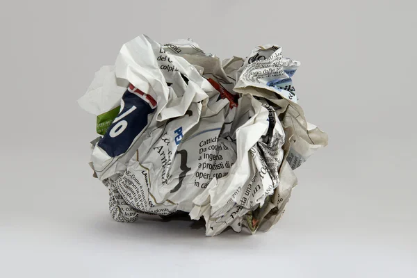Мяч бумаги на дне Лицензионные Стоковые Фото