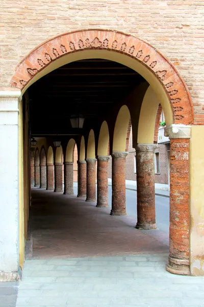Porch, Ferrara, Emilia Romagna — Stock Photo, Image