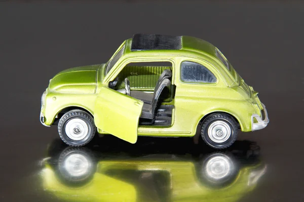 stock image Model car vintage, green, scale 1/24