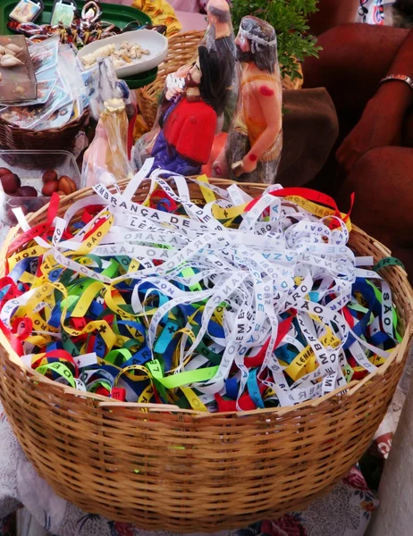 Bonfim ribbons of faith — Stock Photo, Image