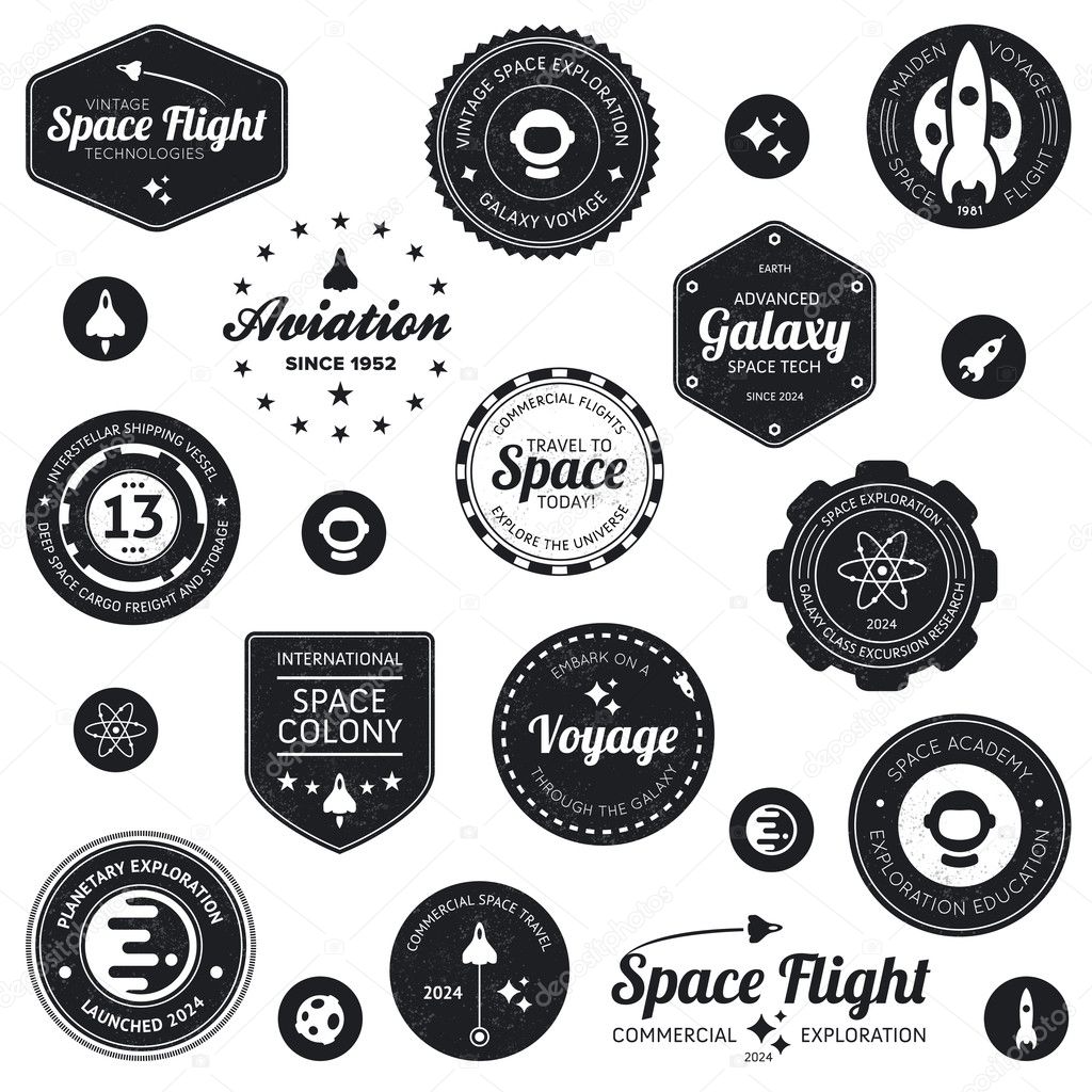 Space travel badges