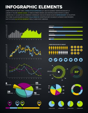 Infographic design elements clipart