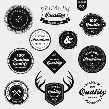 Retro labels clipart