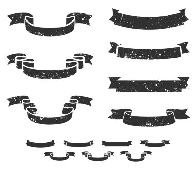 Grunge scrolls clipart