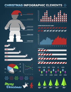 Noel Infographic tasarım öğeleri