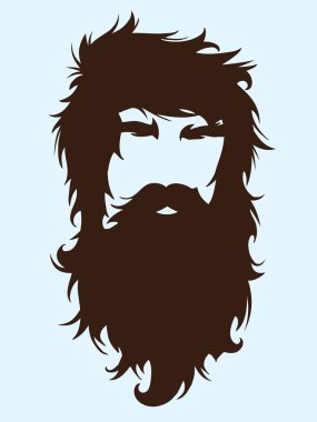 Bearded man clipart