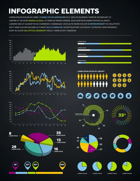 Infographic design elements — Stock Vector
