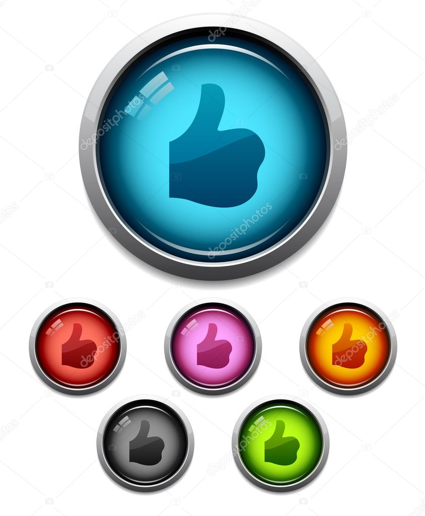 Thumbs-up button icon