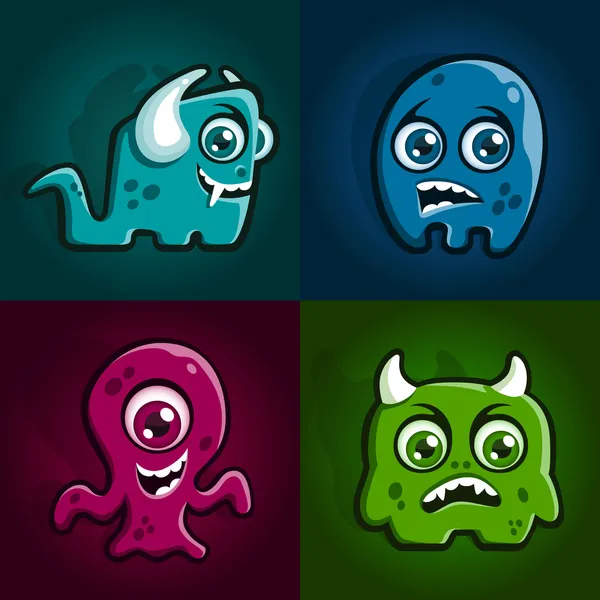 Monster characters — Stock Vector