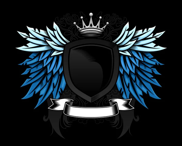 紋章入りの盾の設計 — ストックベクタ