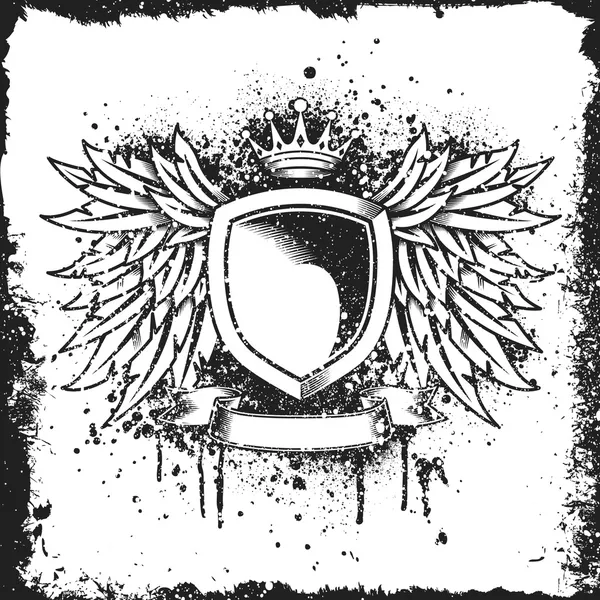 紋章入りの盾の設計 — ストックベクタ