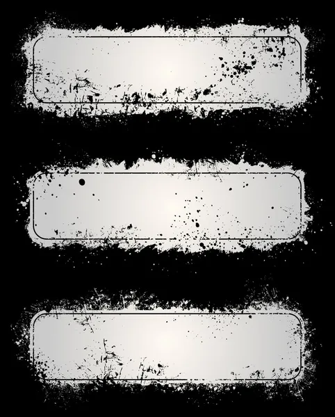 Cadres gris grunge — Image vectorielle