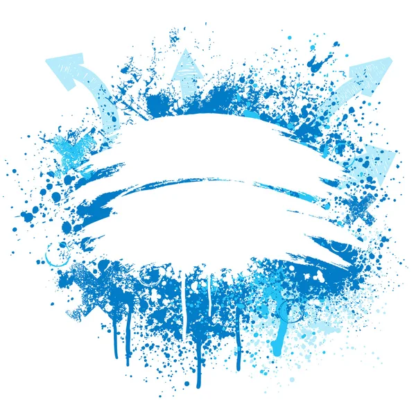 Diseño grunge azul y blanco — Vector de stock