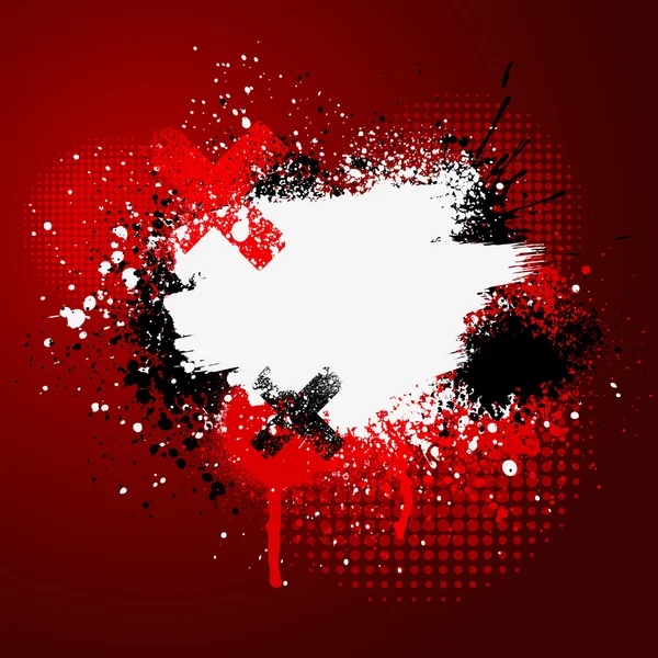 Plaquette de peinture rouge — Image vectorielle