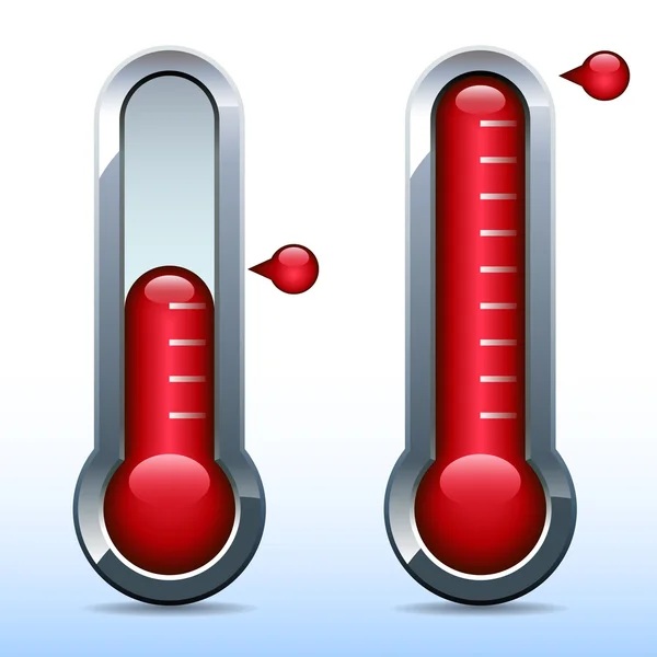 Fundraiser goal thermometer — Stock Vector