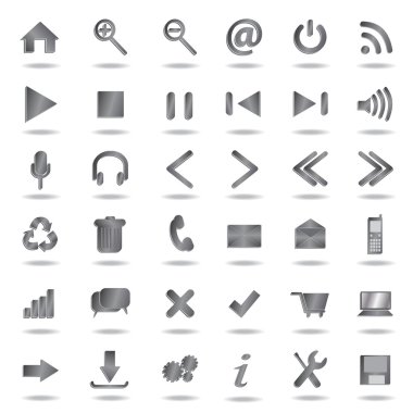 Web icons clipart