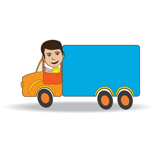 Kierowca ciężarówki — Wektor stockowy