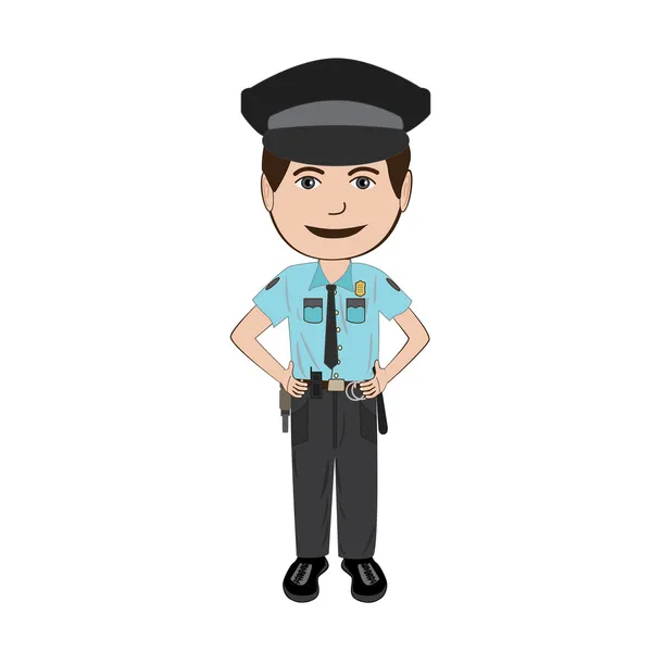 Politieagent — Stockvector