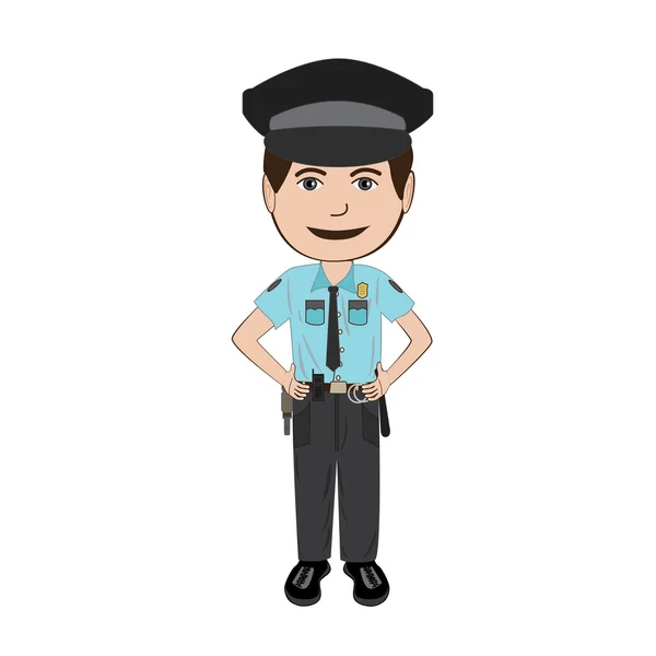 Agent de police — Image vectorielle