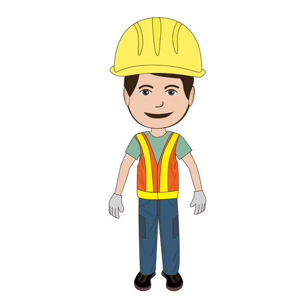 Travailleur de la construction — Image vectorielle
