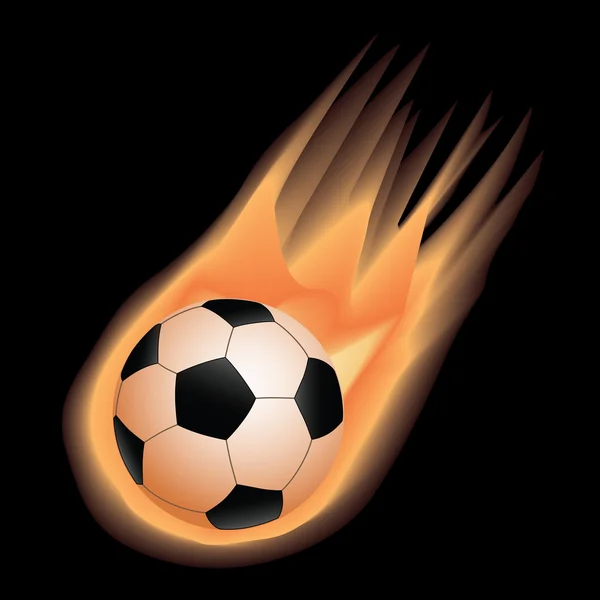 Soccer-fire — Stock Vector