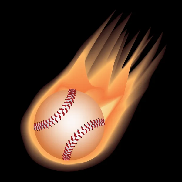 Feu de baseball — Image vectorielle